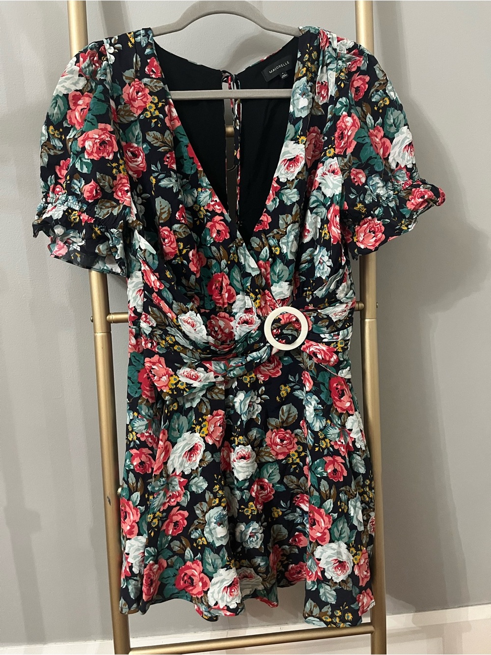 MAJORELLE Floral Wrap Mini Dress | Revolve Exclusive | Size Medium